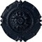 Ekena Millwork Southampton Ceiling Medallion, Hand-Painted Midnight Dream, 16 1/2"OD x 2 3/8"P CM16SOMDF - alternate 1